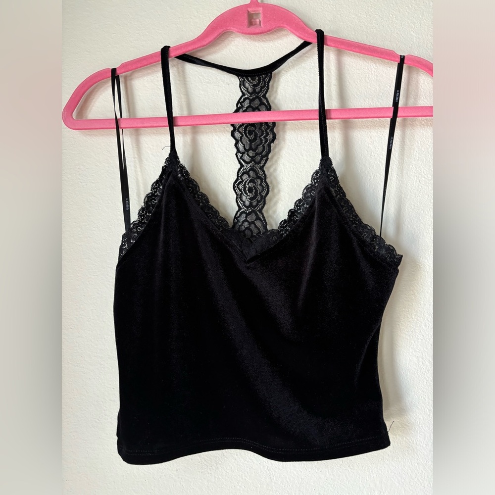 Forever 21 Black Velvet top